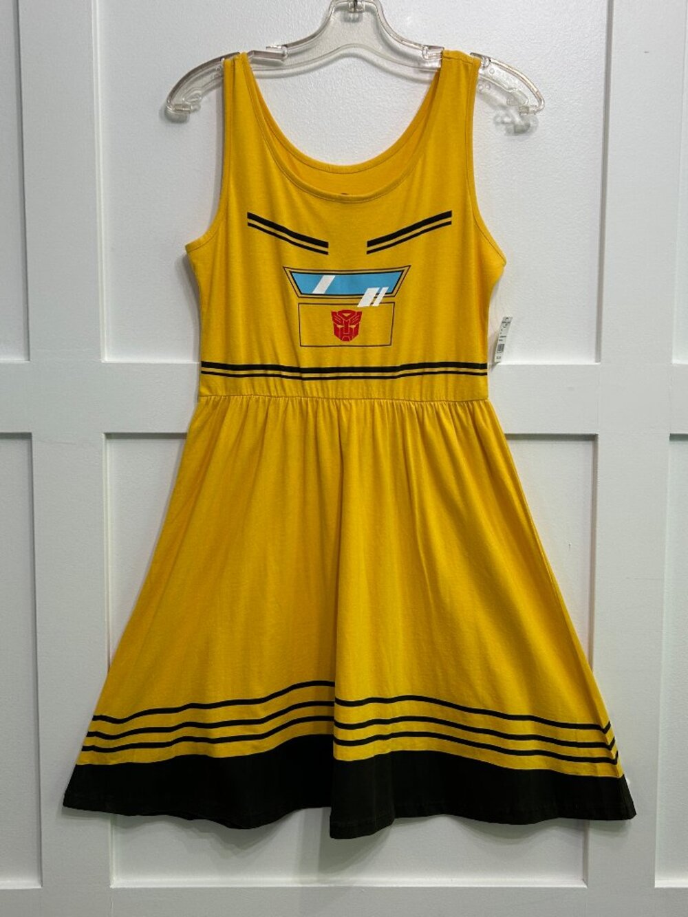 Universal Studios Transformers Bumblebee Autobot Skater Dress, Large, NWT